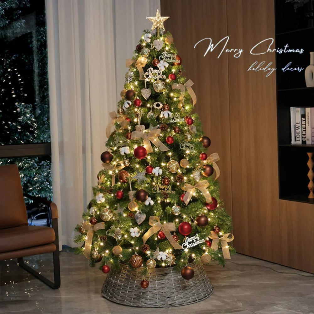 Artificial Christmas Tree PE+PVC Encryption Large Christmas Home Decoration New Year Christmas Tree 1.5m To 2.4m