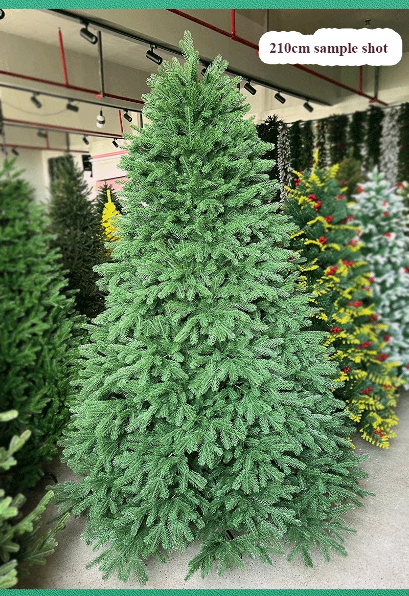 Artificial Christmas Tree 100% PE Encryption Spruce Multi-branch Luxury Christmas Tree 1.5m~2.1mChristmas Family Decorations