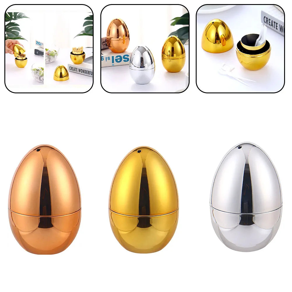Creative Egg-shaped Toothpick Jar Storage Box Decoration Toothpick Box Household Toothpick Box Cute Toothpick Jar     New