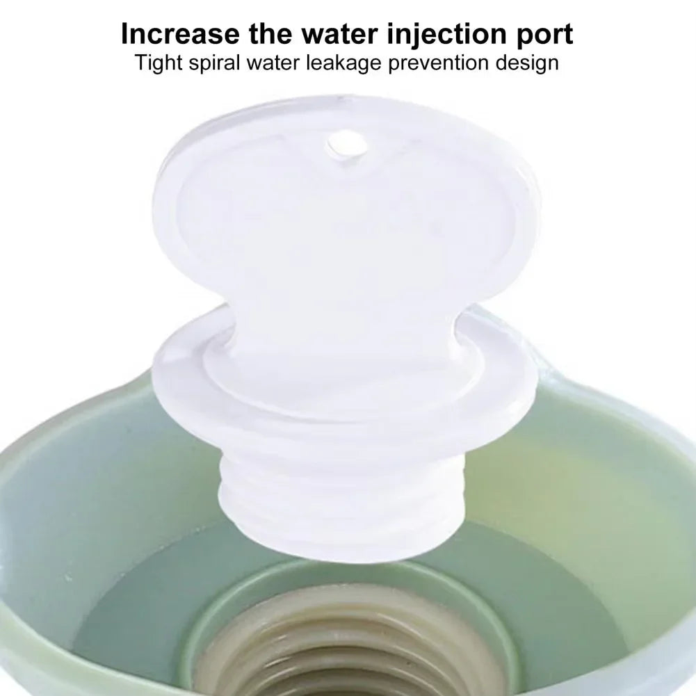 2000ML Hot Water Bottle Thick Rubber Bag Winter Warmer Random color