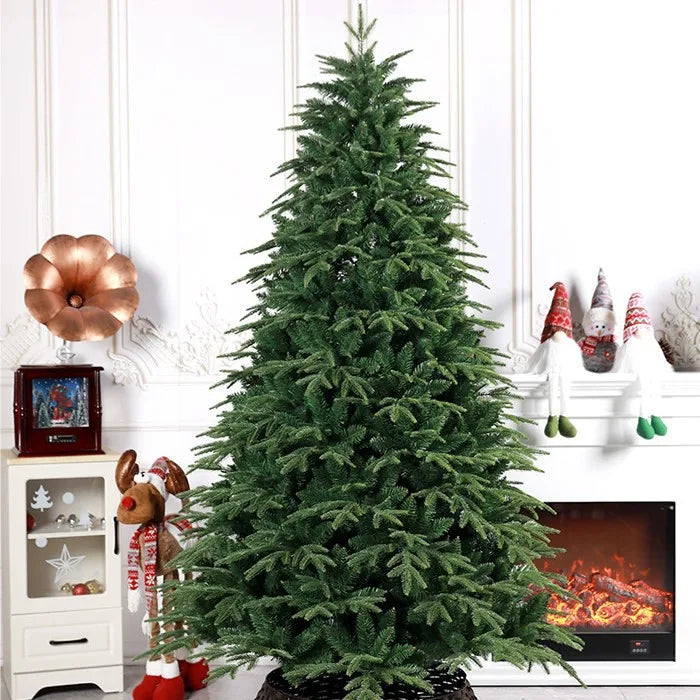 Artificial Christmas Tree PE&PVC Encryption with Lights Large Green Christmas Tree 120CM-240CM Family Christmas Party Decoration