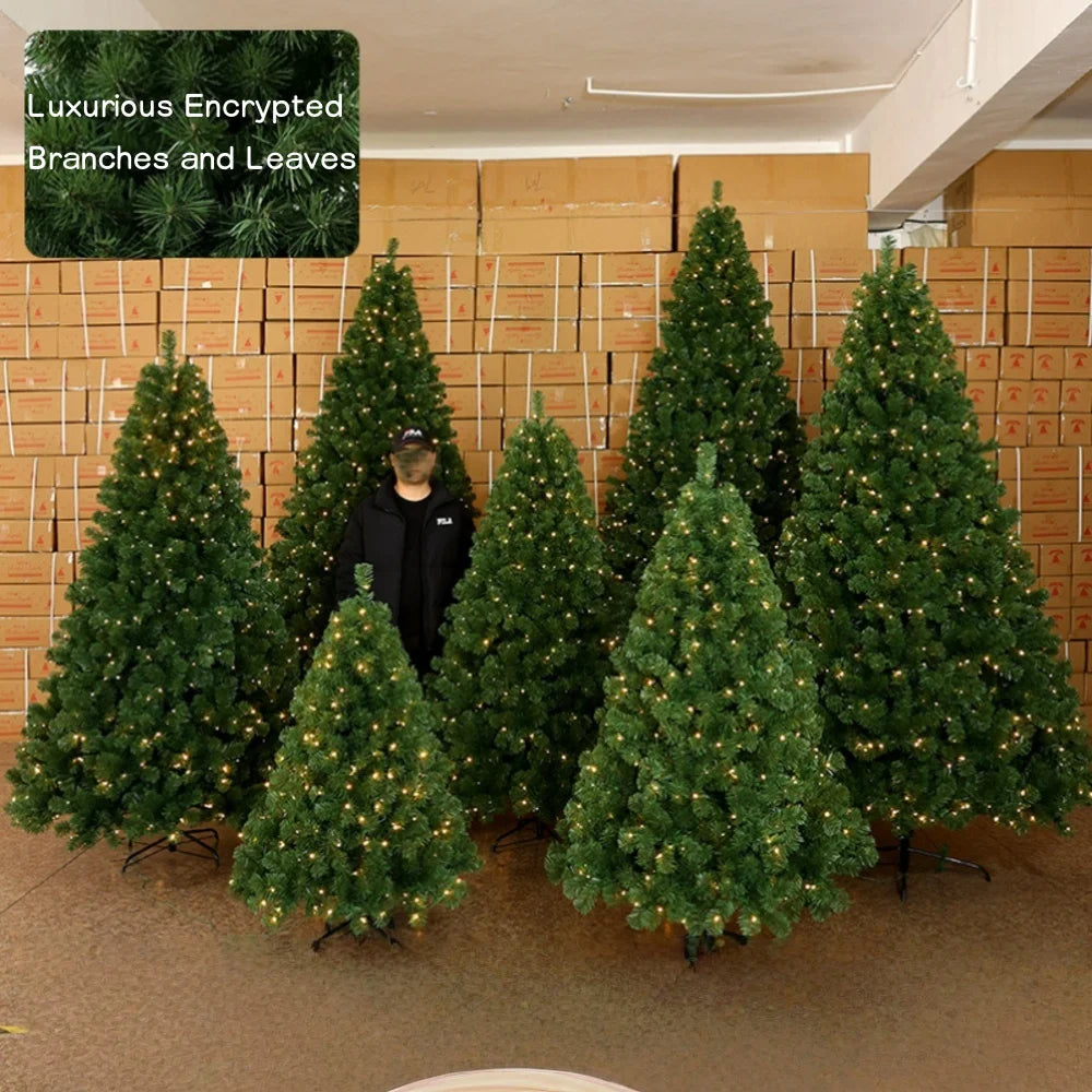 Artificial Christmas Tree PE+PVC Encryption Large Christmas Home Decoration New Year Christmas Tree 1.5m To 2.4m
