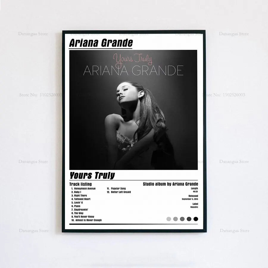 Ariana Grande 'Thank U, Next' Album Cover Art Poster - Home Wall Decor Print