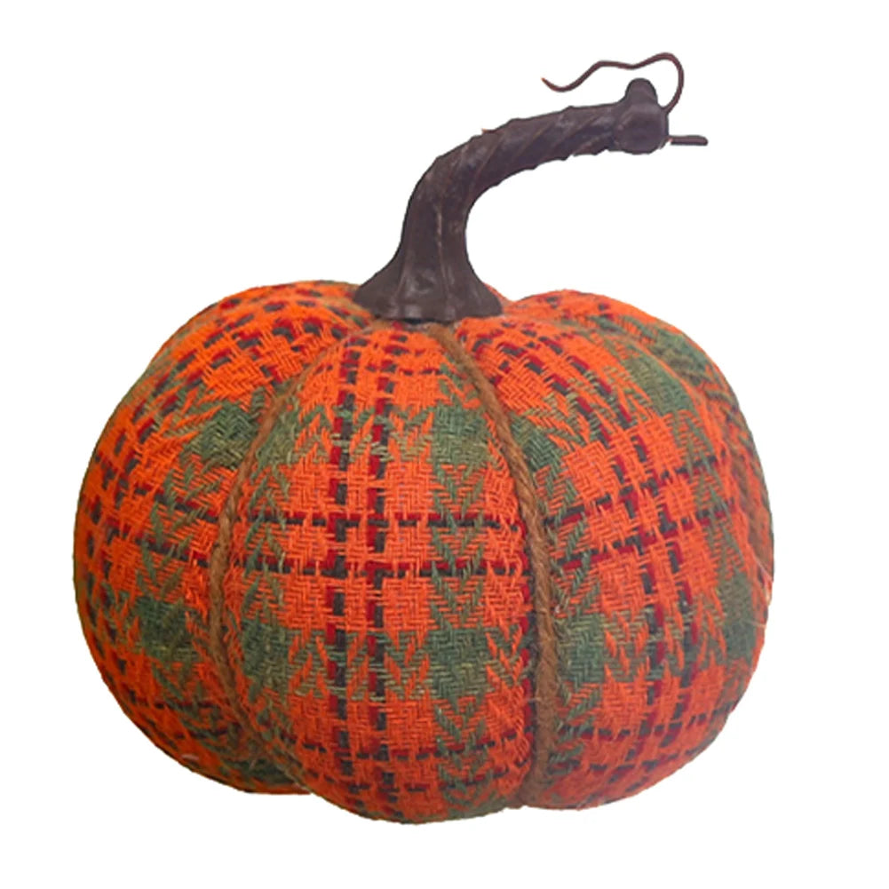 Faux Fall Decorative Crochet Pumpkins For Rustic Farmhouse Thanksgiving Harvest Halloween Table Centerpiece Mantel Kitchen Decor