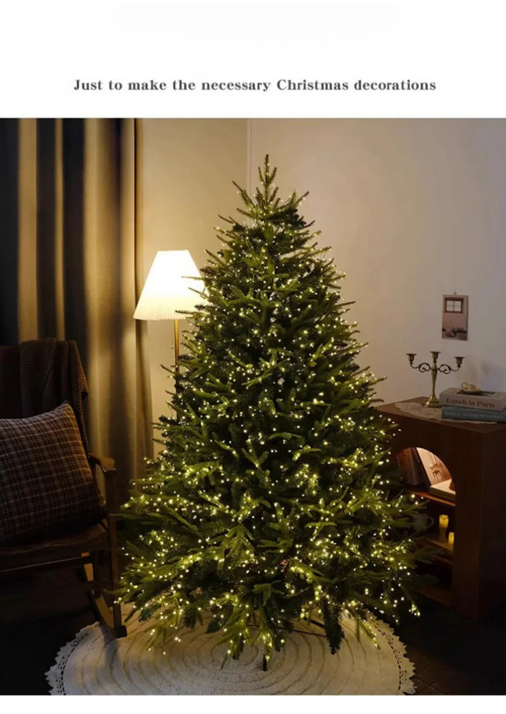 Artificial Christmas Tree PE+PVC Encryption Large Christmas Home Decoration New Year Christmas Tree 1.5m To 2.4m