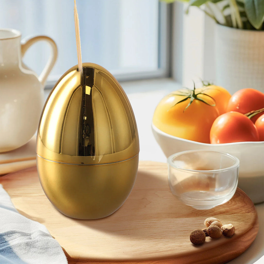 Creative Egg-shaped Toothpick Jar Storage Box Decoration Toothpick Box Household Toothpick Box Cute Toothpick Jar     New