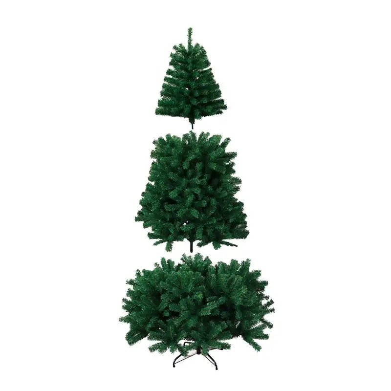 PVC Large Christmas Tree 120/150/180/210CM Encryption Artificial Green Tree Christmas Decoration Party Hotel Scene Outdoor Decor