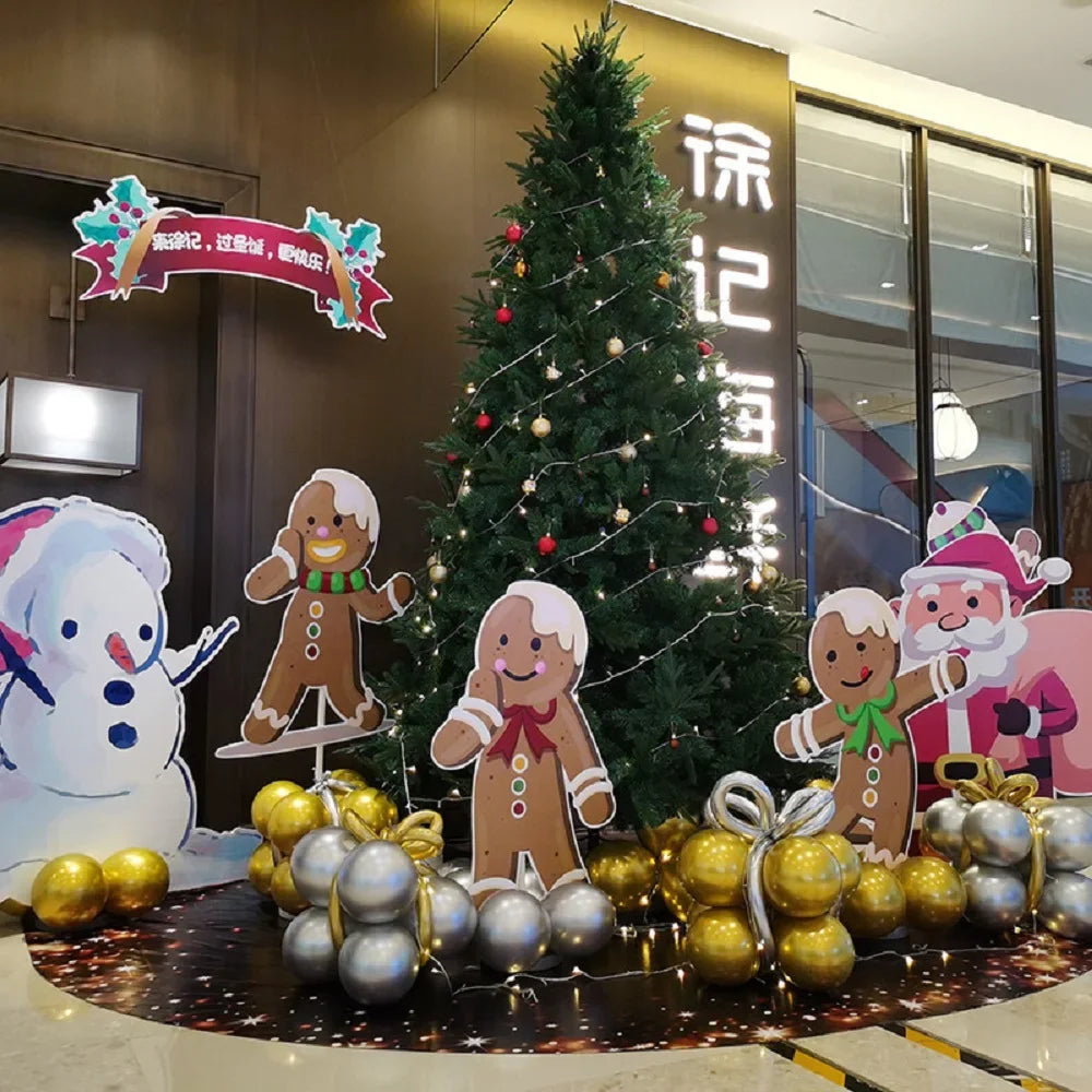 Artificial Christmas Tree PE&PVC Encryption with Lights Large Green Christmas Tree 120CM-240CM Family Christmas Party Decoration