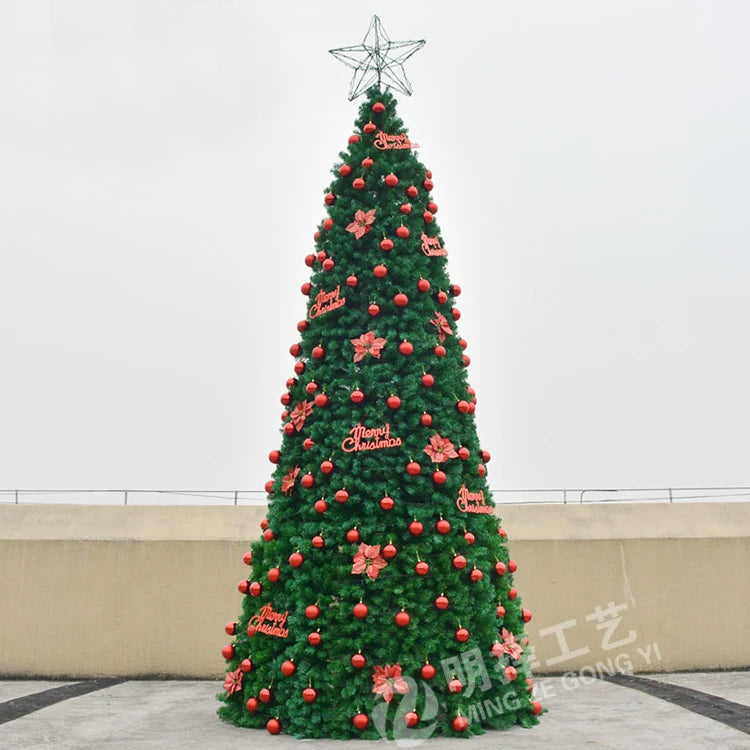 Large frame Christmas tree set 3m 4m 5m 6m 7m 8m wrought iron Christmas bare tree