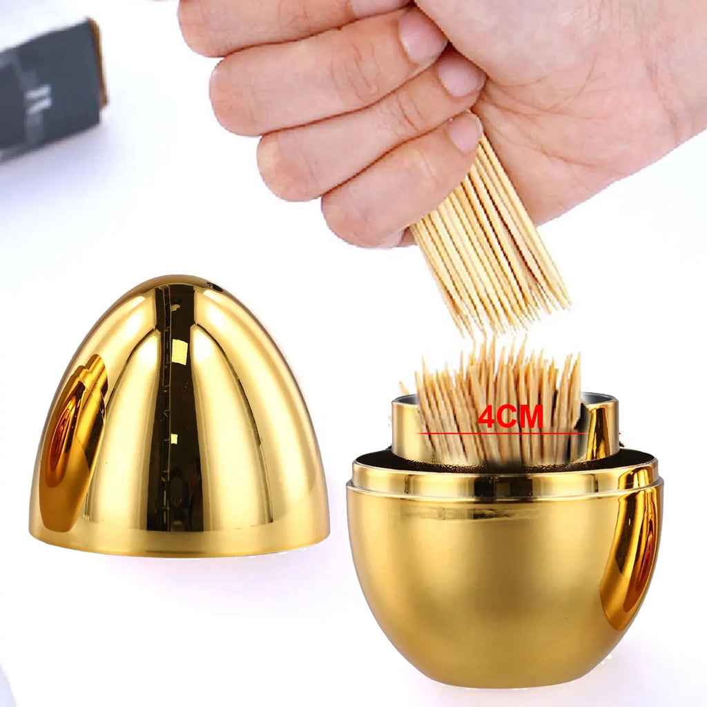 Creative Egg-shaped Toothpick Jar Storage Box Decoration Toothpick Box Household Toothpick Box Cute Toothpick Jar     New