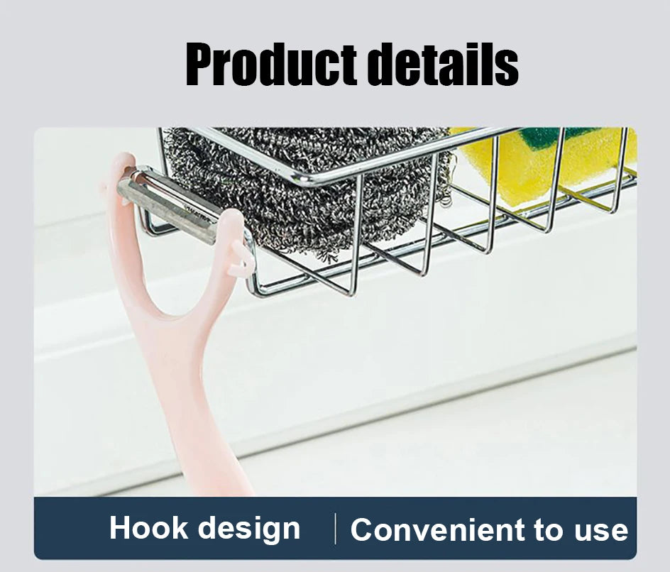 Kitchen Sink Drain Rack Sponge Storage Flexible Faucet Holder Soap Drainer Towel Rack Shelf Organizer Kitchen Accessories