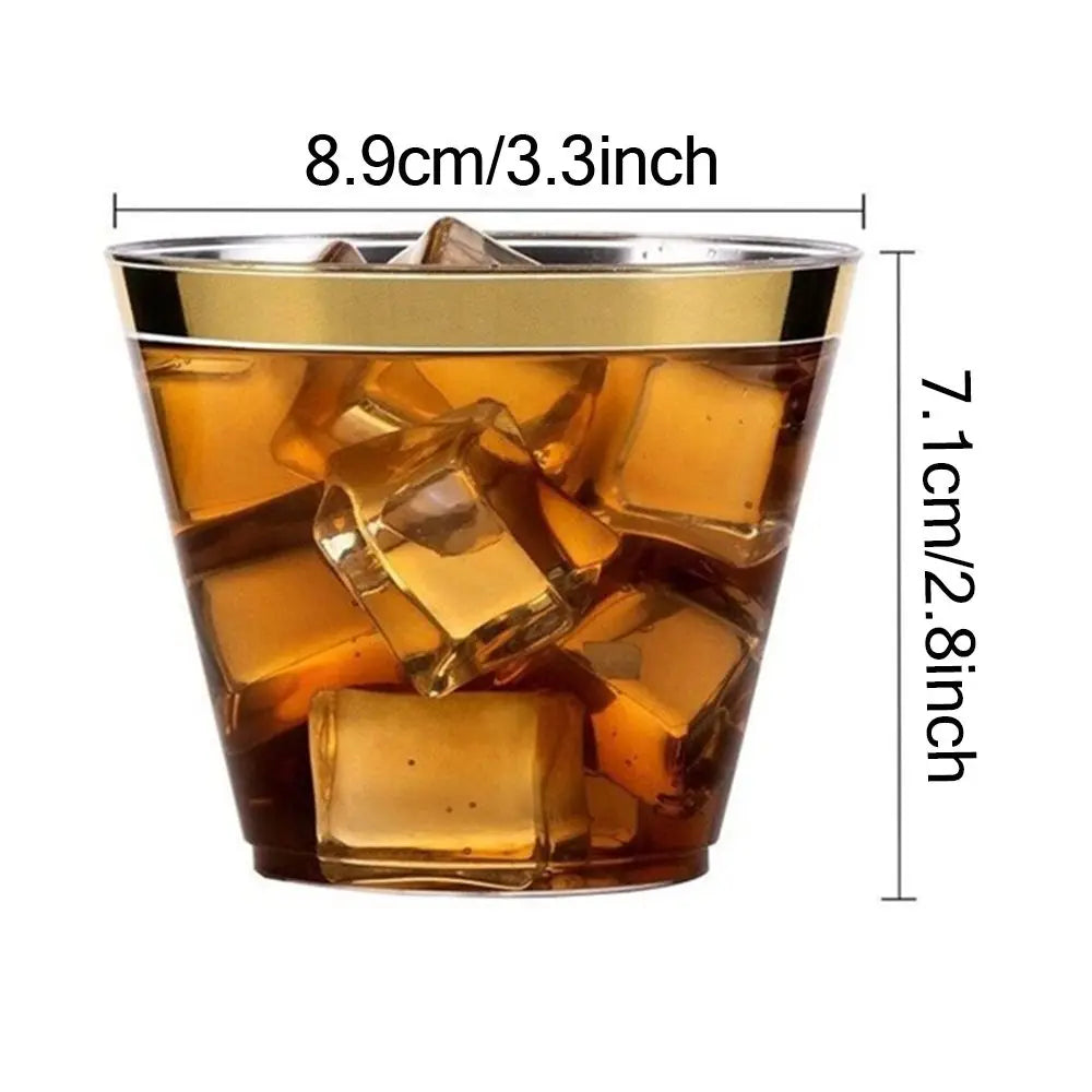 10/20/30pcs Kitchen Gadgets Birthday Party Wine Disposable Plastic Cups Tableware Transparent
