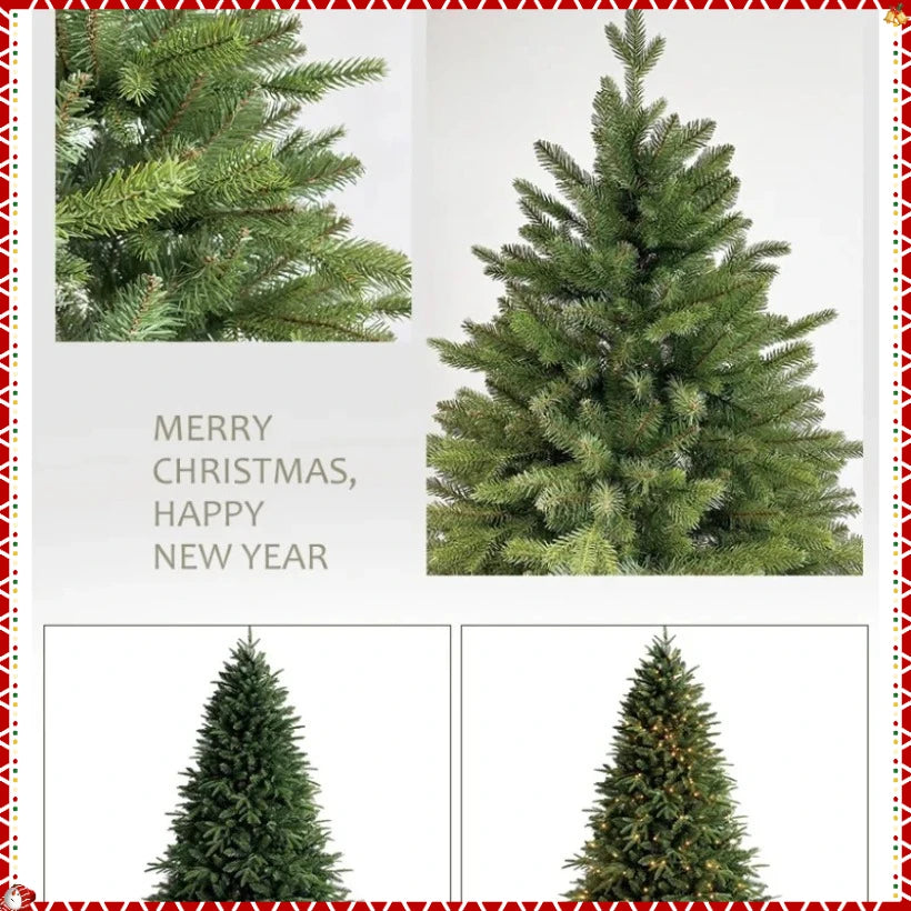 PE&PVC Artificial Christmas Tree with LEDLights High-grade Encrypted Christmas Tree 1.2m to 1.8m Christmas Family Decorations
