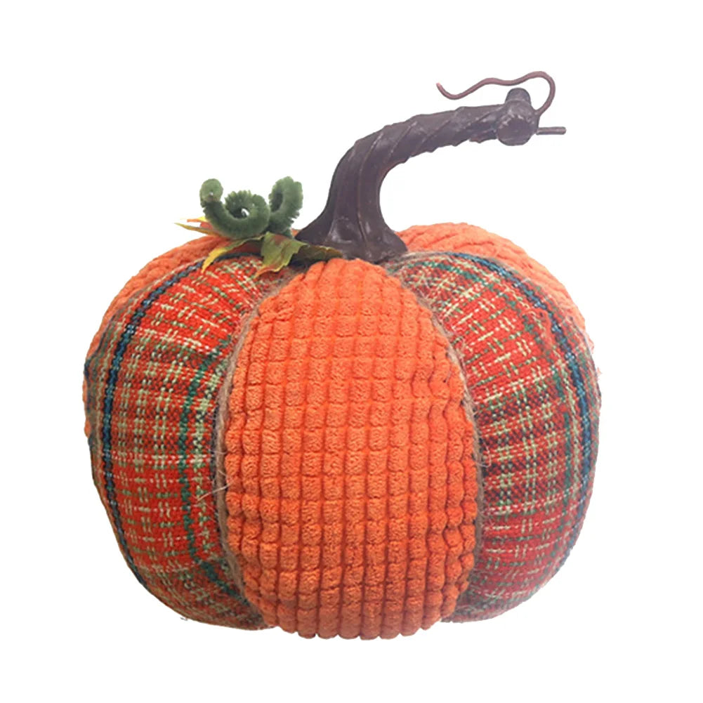 Faux Fall Decorative Crochet Pumpkins For Rustic Farmhouse Thanksgiving Harvest Halloween Table Centerpiece Mantel Kitchen Decor