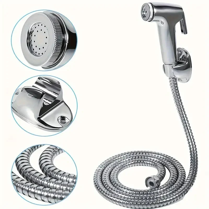 Bathroom Accessories 1 Piece Set Household Handheld Shower Set Toilet Spray Gun Toilet Booster Flusher Nozzle Handheld Spray Gun