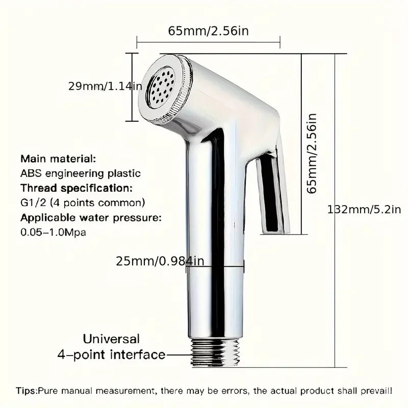 Bathroom Accessories 1 Piece Set Household Handheld Shower Set Toilet Spray Gun Toilet Booster Flusher Nozzle Handheld Spray Gun