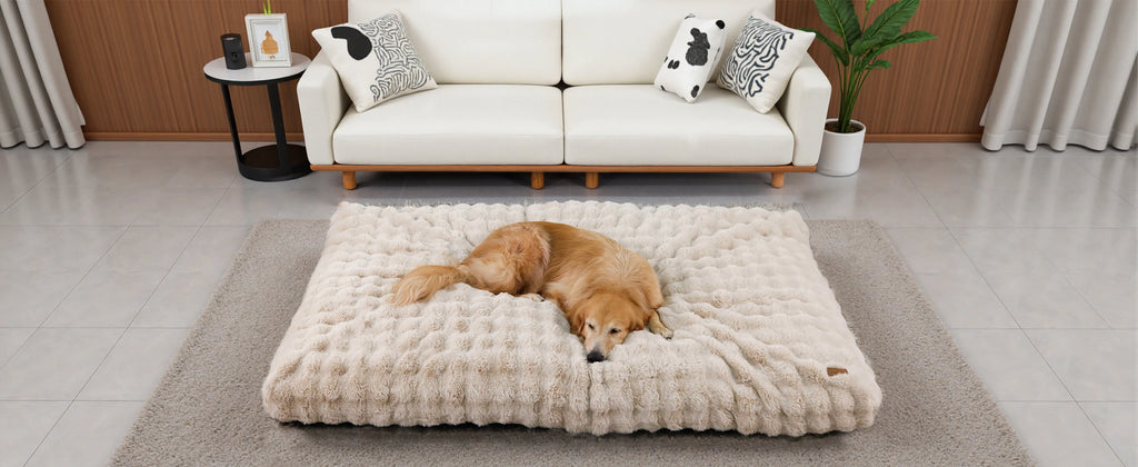Ultra Plush Dog Bed Soft Pet Cushion Large Dog Crate Puppy Mattress Washable Mat