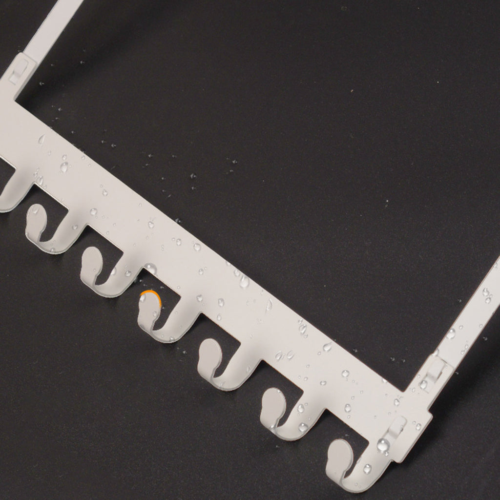 Hooks Over The Door Home Bathroom Organizer Rack Clothes Coat Hat Towel Hanger New Bathroom Kitchen Accessories Holder Door Hang