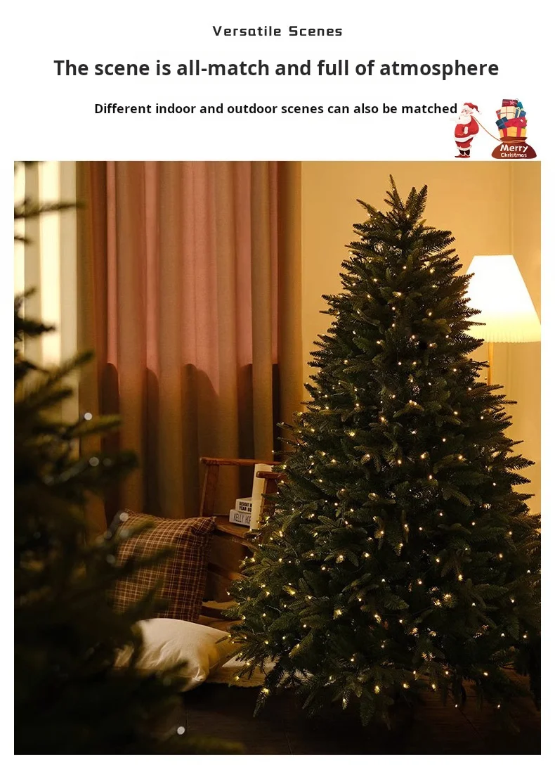 New Christmas Decorations Pe Mixed PVC Christmas Tree Encryption Lamp Christmas Tree Big Christmas Tree New Christmas Decoration