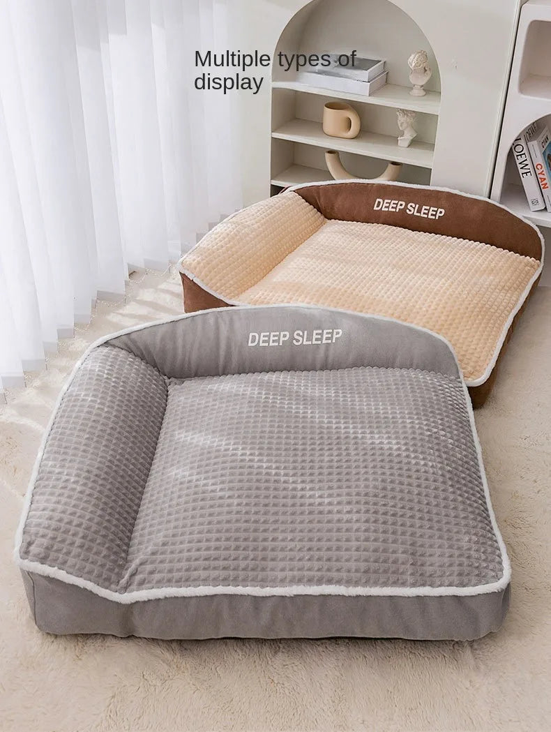New Cat Bed Dog Pet Bed Kennel Non-Slip Winter Warm Small Dog Kennel Sleeping Removed Washed Soft Puppy Cushion Cat Supplies