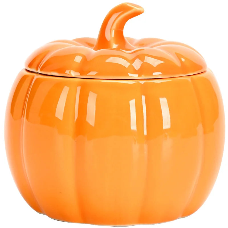 Simulated Pumpkin Tea Jar Ceramic Candy Jar Everything Goes Smoothly Wedding Seal Happy Candy Jar Home Decoration Ornament Gift