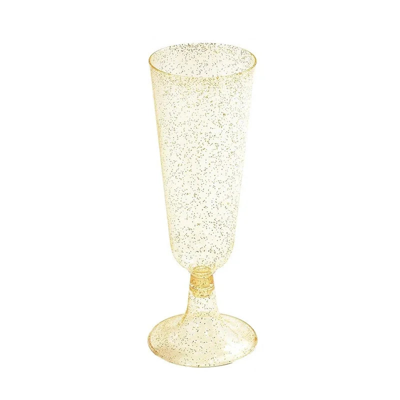 25/50/100pcs 150ml Disposable Cups Clear Plastic Champagne Flutes Bar Cups Toasting Glasses for Weddings Party Cocktail Cups