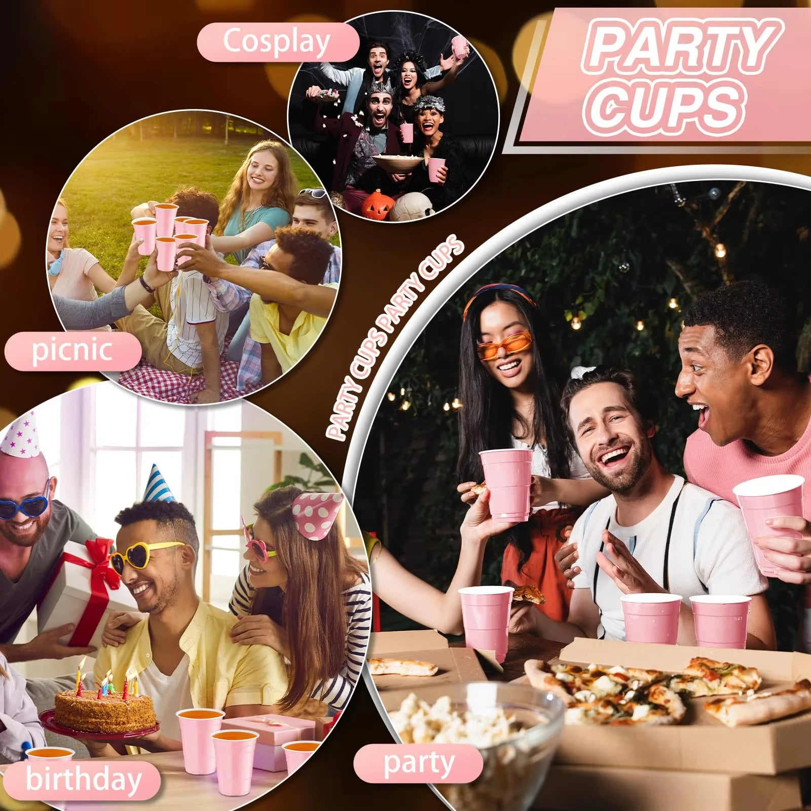 20-60pcs 2oz Mini Party Shot Cups Plastic Halloween Disposable Cups Birthday Wedding Cups For Beer Drinks Soda Punch Water Cups