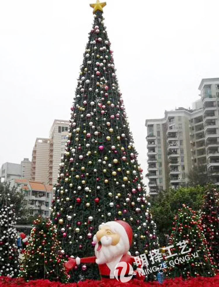 Large frame Christmas tree set 3m 4m 5m 6m 7m 8m wrought iron Christmas bare tree