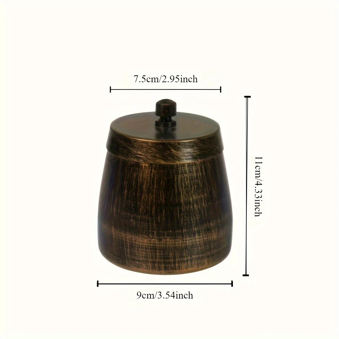 Windproof Metal Ashtray with Lid - Odorless, Smokeless Design for Indoor & Outdoor Use, Perfect Gift Idea