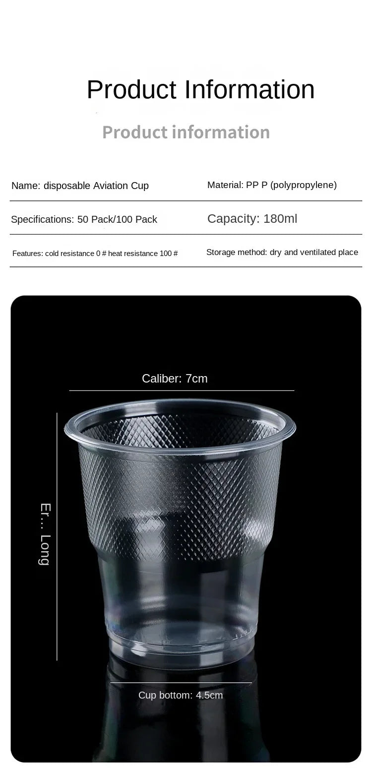 25/50pcs New Disposable Transparent Plastic Cup Outdoor Picnic Birthday Kitchen Party Tableware Cups Supplies Kitchenware Dining