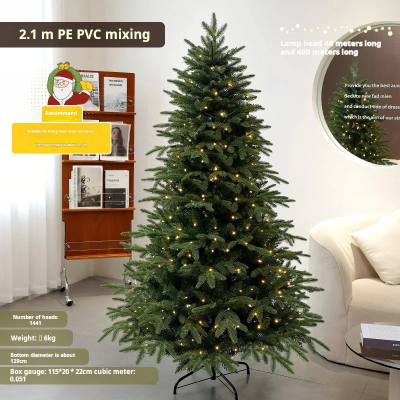New Christmas Decorations Pe Mixed PVC Christmas Tree Encryption Lamp Christmas Tree Big Christmas Tree New Christmas Decoration