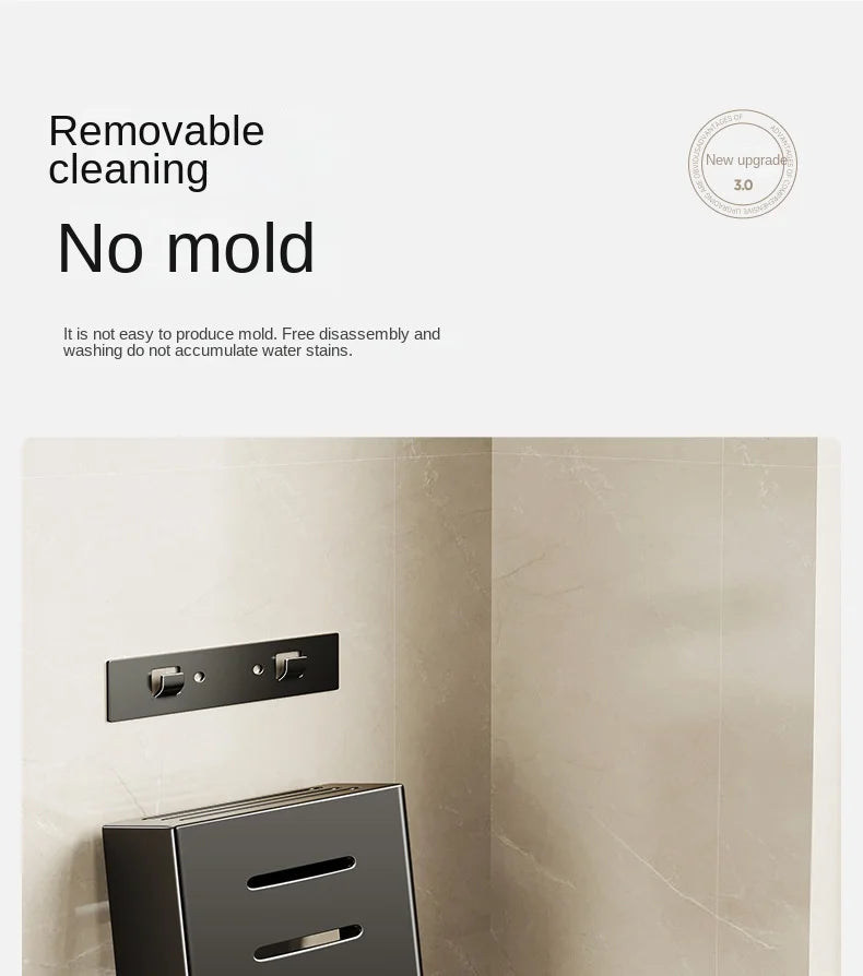 Kitchen knife storage box, knife holder, non-perforation, wall-mounted rack, kitchen items，kitchen accessories organizer