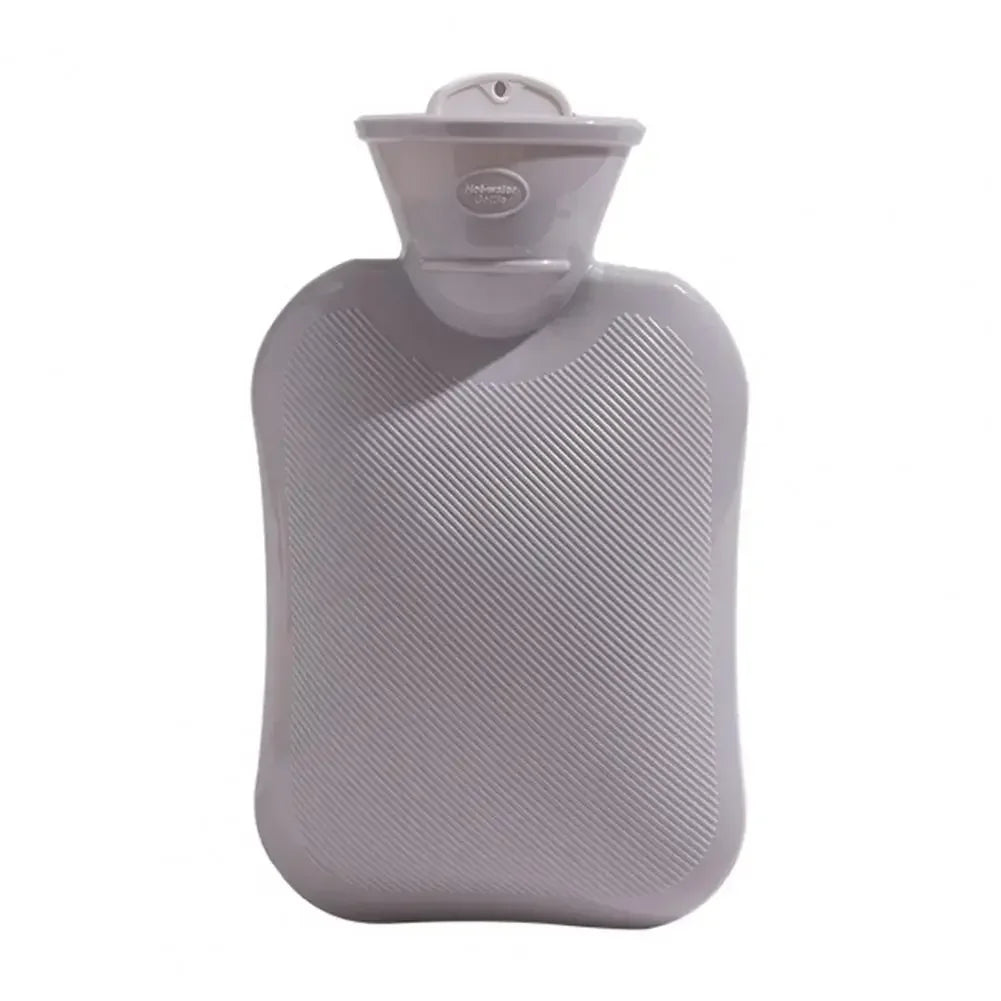 2000ML Hot Water Bottle Thick Rubber Bag Winter Warmer Random color