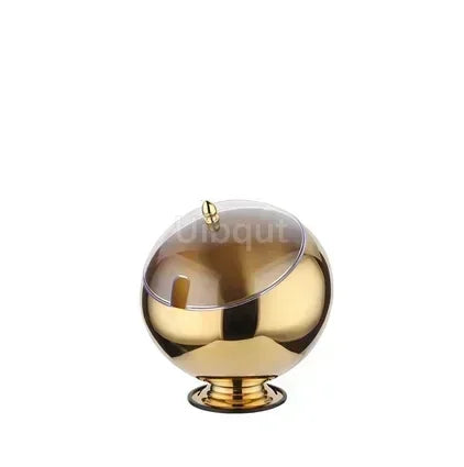 Stainless Steel Oblique mouthed Sauce Bowl with Lid Hot Pot Buffet Seasoning basket bowl Jar dish Container Salad Spherical Bowl