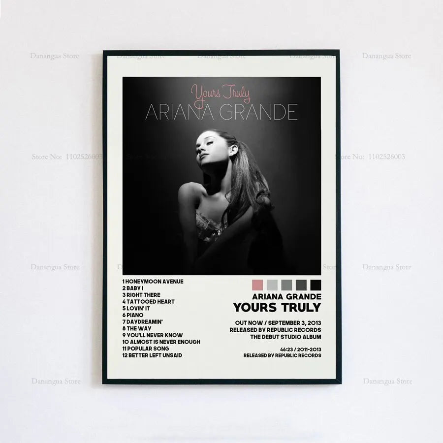 Ariana Grande 'Thank U, Next' Album Cover Art Poster - Home Wall Decor Print