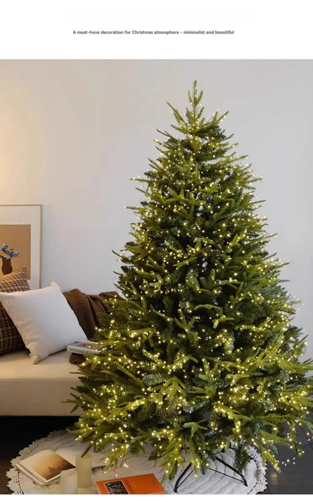 Artificial Christmas Tree PE+PVC Encryption Large Christmas Home Decoration New Year Christmas Tree 1.5m To 2.4m