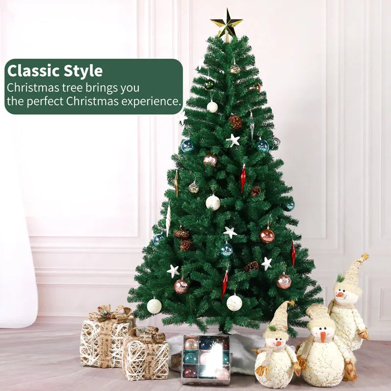 3M Tall Artificial Christmas Tree New Year Home Decoration DIY Ornament for Outdoor/Indoor Garden Xmas Party Fir Pine