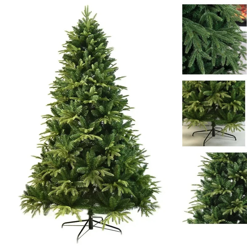 Artificial Christmas Tree PE&PVC Encryption with Lights Large Green Christmas Tree 120CM-240CM Family Christmas Party Decoration