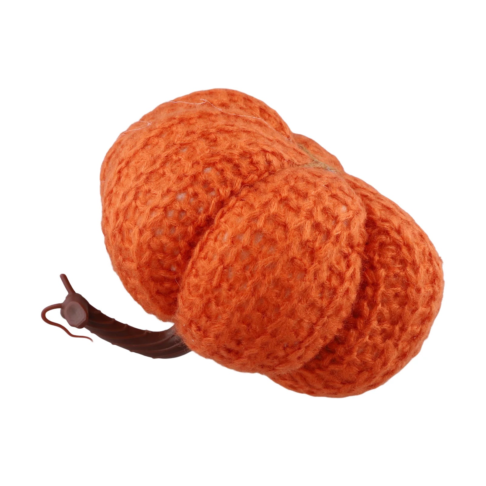 Faux Fall Decorative Crochet Pumpkins For Rustic Farmhouse Thanksgiving Harvest Halloween Table Centerpiece Mantel Kitchen Decor