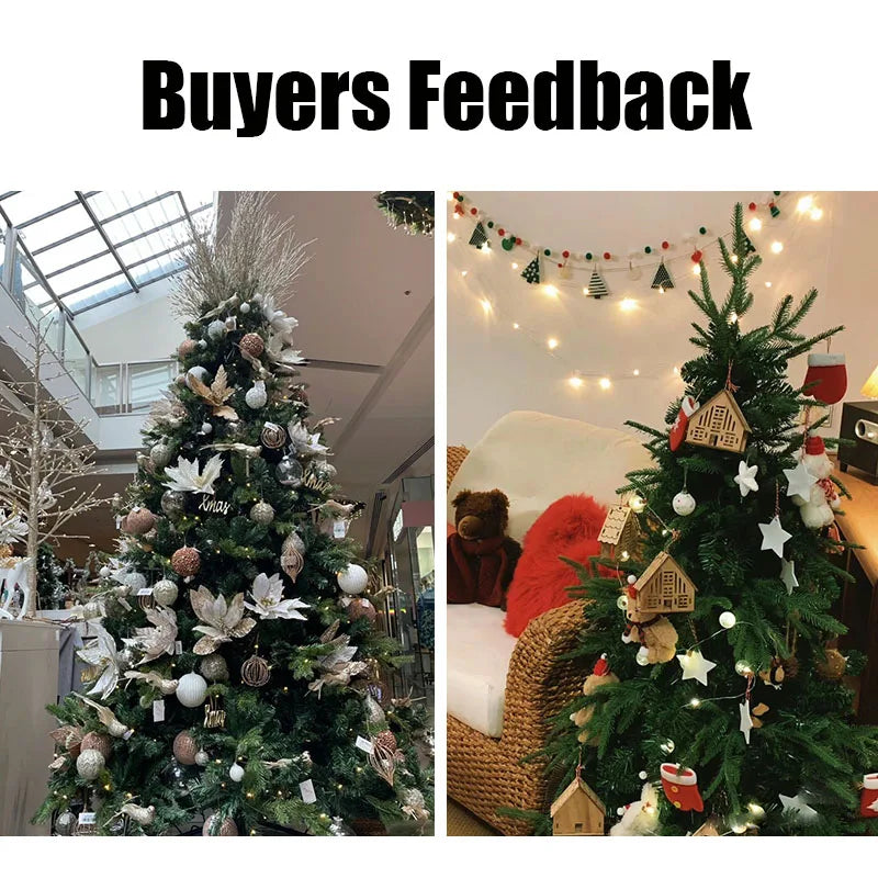 Full PE Encryption Christmas Tree for Christmas Decoration Large Hybrid Automatic Simulation Christmas Tree New Year Decorations