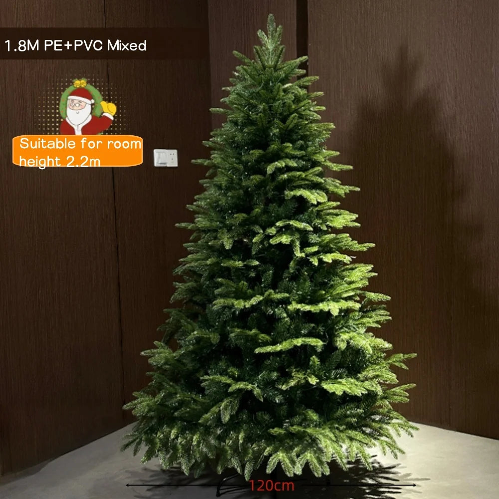 Artificial Christmas Tree PE+PVC Encryption Large Christmas Home Decoration New Year Christmas Tree 1.5m To 2.4m