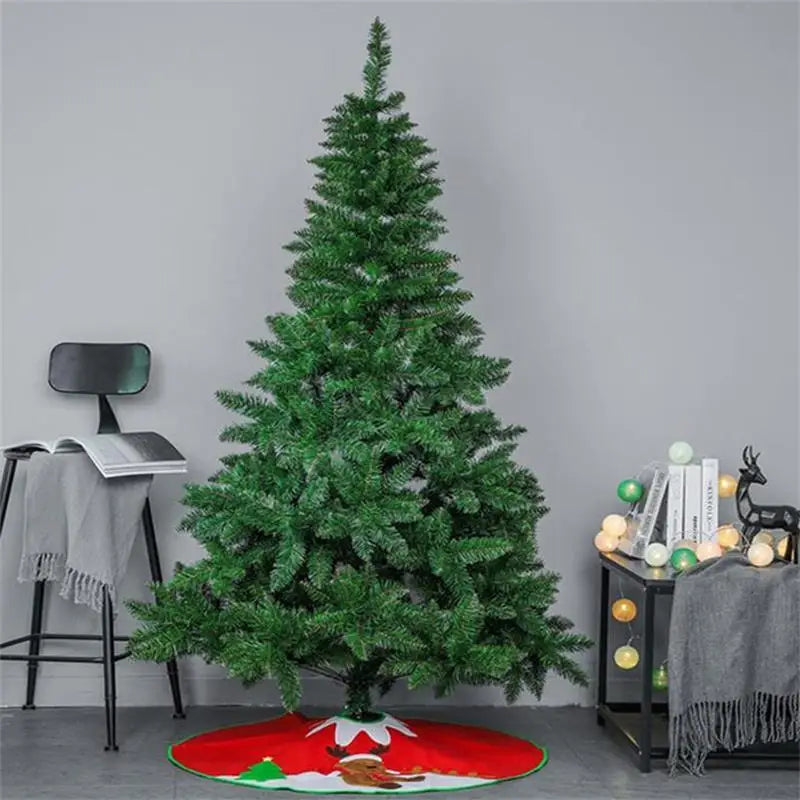 PVC Large Christmas Tree 120/150/180/210CM Encryption Artificial Green Tree Christmas Decoration Party Hotel Scene Outdoor Decor