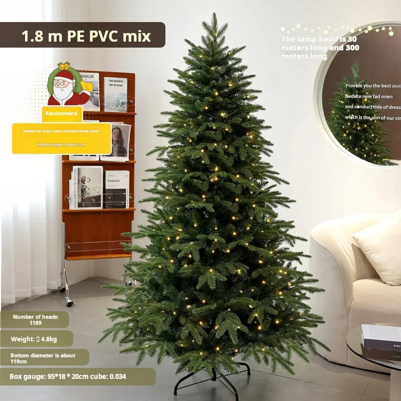 New Christmas Decorations Pe Mixed PVC Christmas Tree Encryption Lamp Christmas Tree Big Christmas Tree New Christmas Decoration