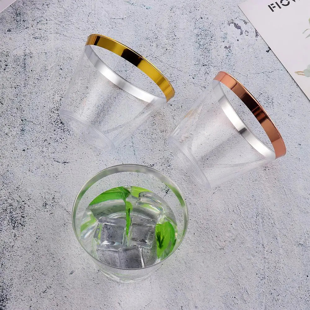 10/20/30pcs Kitchen Gadgets Birthday Party Wine Disposable Plastic Cups Tableware Transparent