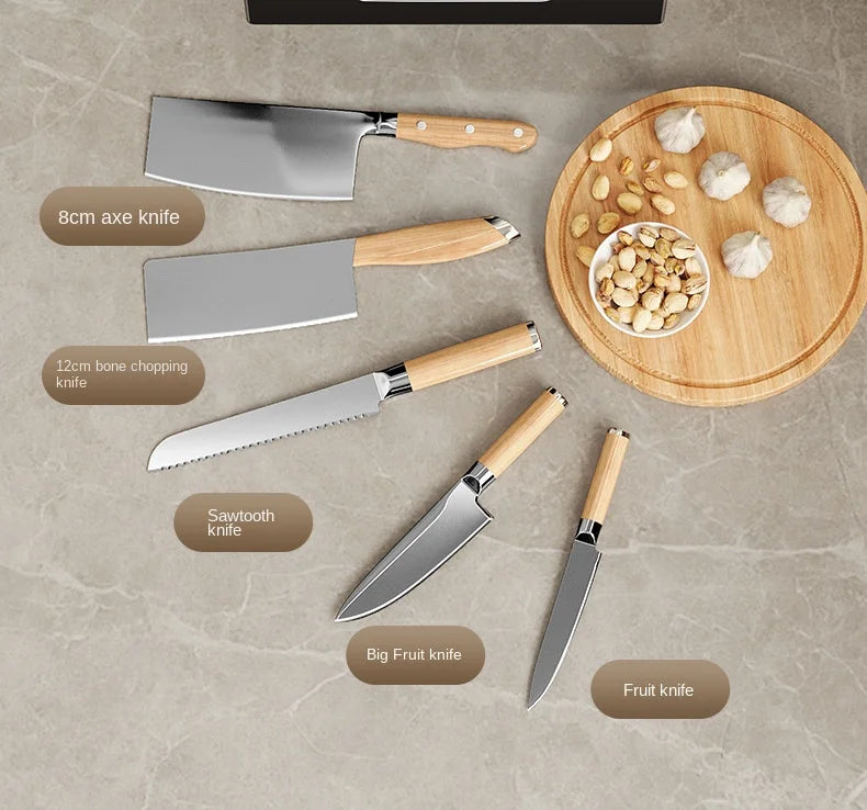 Kitchen knife storage box, knife holder, non-perforation, wall-mounted rack, kitchen items，kitchen accessories organizer