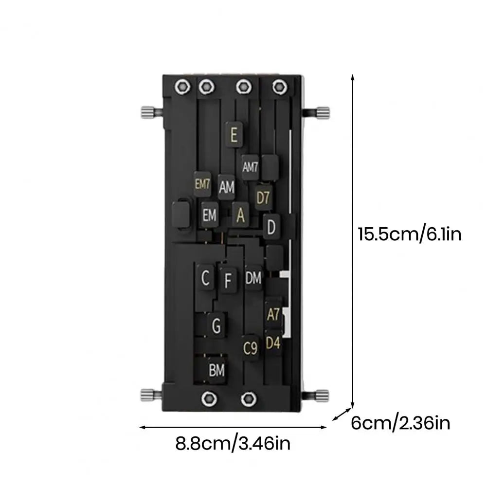 Guitar Aid Tool Acoustic Guitar Learning Accessory Guitar Aid Chords Trainer Assisted Learning System for Beginners A for Adults