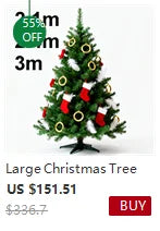 3m Christmas Tree Decoration Set 2.1/2.4 Large DIY Christmas Ornaments For Trees Holiday Party Home Decor Hanging Drop Shipping