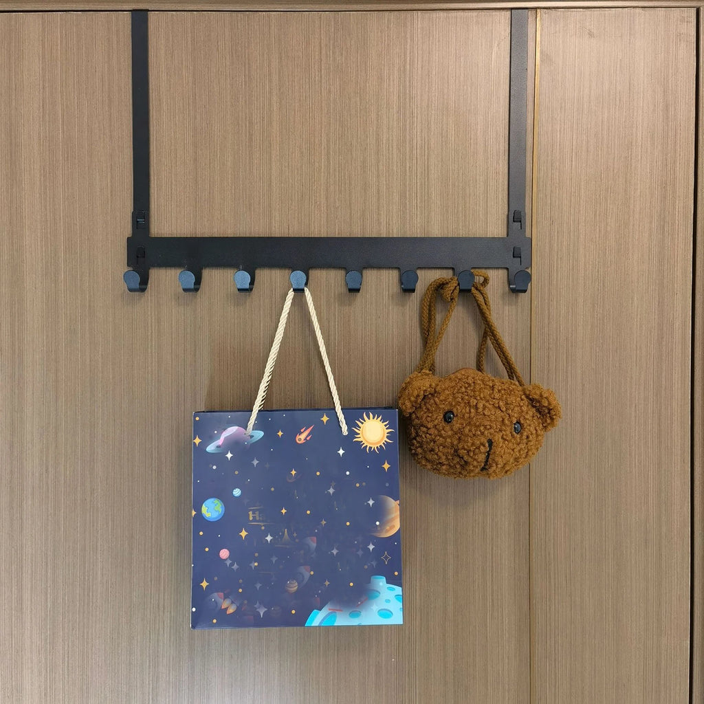 Hooks Over The Door Home Bathroom Organizer Rack Clothes Coat Hat Towel Hanger New Bathroom Kitchen Accessories Holder Door Hang