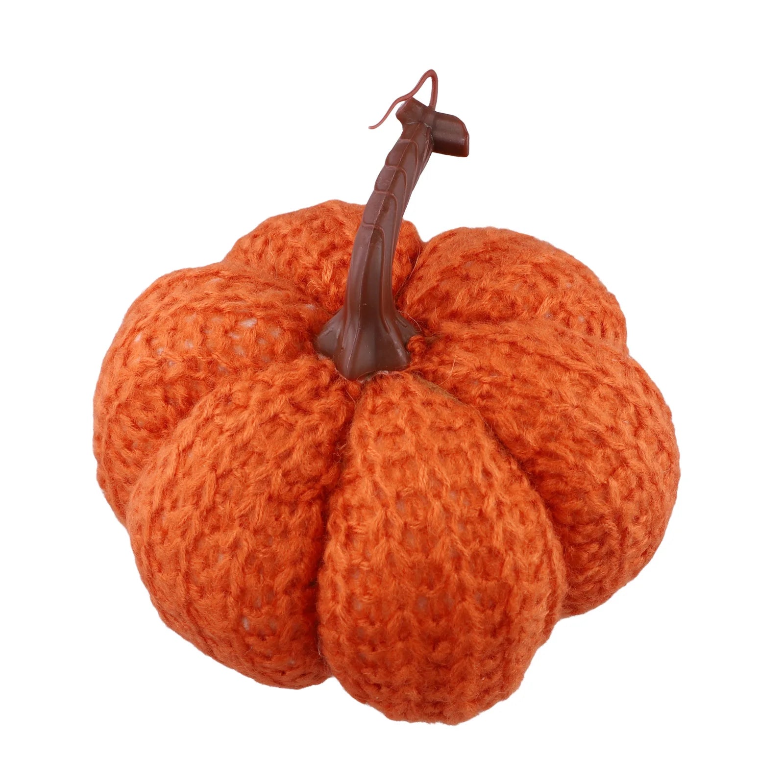 Faux Fall Decorative Crochet Pumpkins For Rustic Farmhouse Thanksgiving Harvest Halloween Table Centerpiece Mantel Kitchen Decor