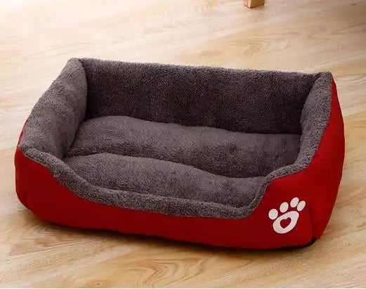 Pet Cat Dog Bed Cozy Square Plush Kennel Puppy Sofa Bed Cushion Pet Product Accessories For Small Medium Animal Doghouse